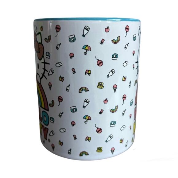 Hello Kitty Rainbow Glitter 14oz Ceramic Mug-NEW - Picture 2 of 6